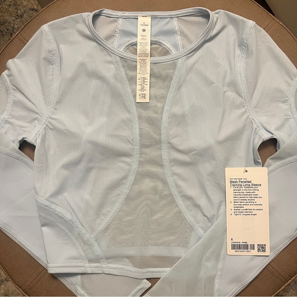 NWT Mesh Panelled Training Long Sleeve